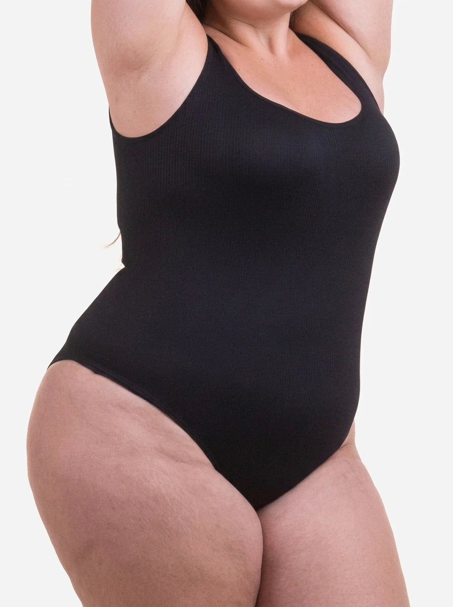 SiluetaBody® | Body moldeador acanalado con abertura higiénica