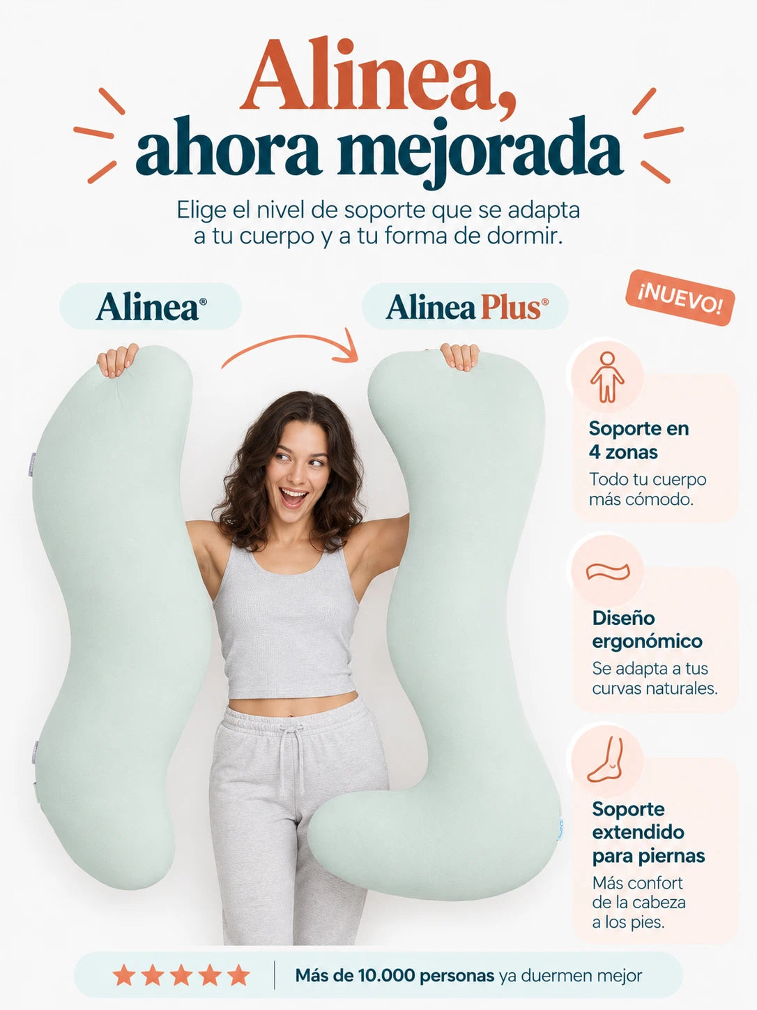Almohada Alinea® | Todo tu cuerpo encuentra su lugar